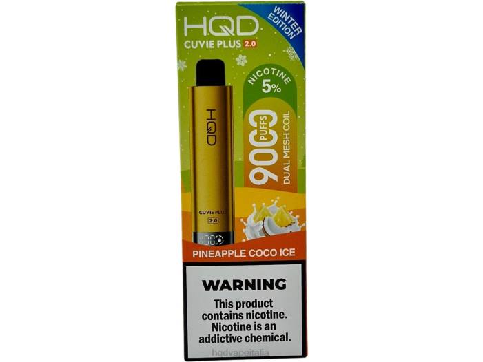 Best HQD Flavor | HQD CUVIE PLUS 2.0 (edizione invernale) ghiaccio al cocco e ananas PHJ6233
