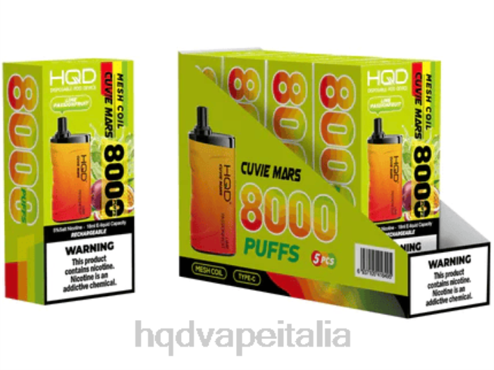 HQD Vape Factory | HQD CUVIE MARS monouso frutto della passione lime PHJ6208