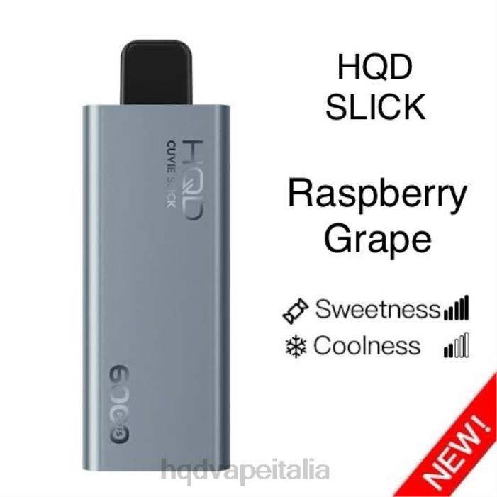 HQD Vape Italia | HQD CUVIE SLICK 6000 sbuffi uva lampone liscia PHJ621