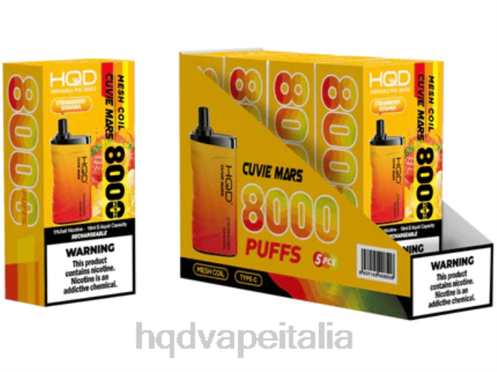 HQD Vape Online Shop | HQD CUVIE MARS monouso banane alla fragola PHJ6255