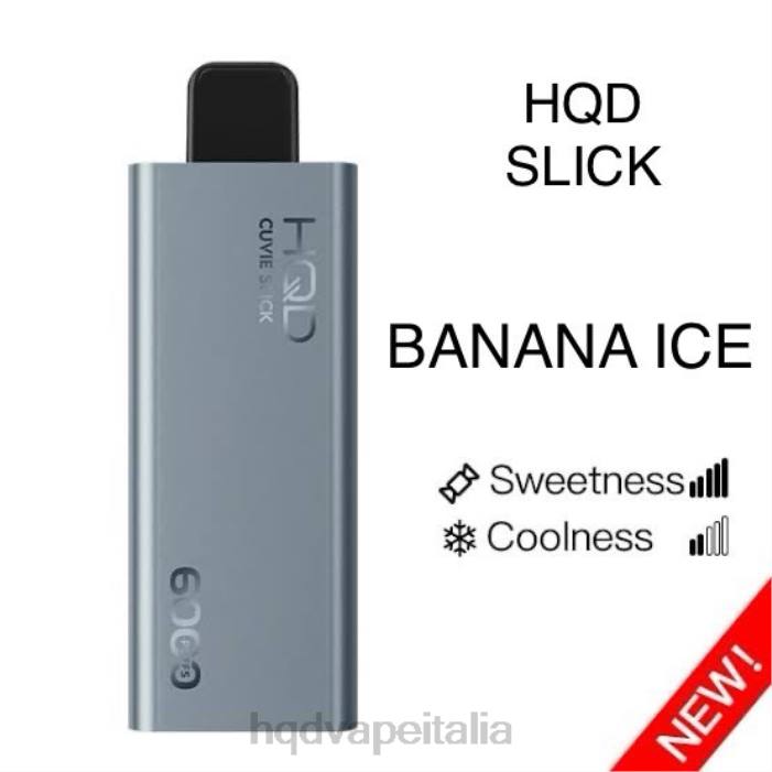 HQD Vape Price | HQD CUVIE SLICK 6000 sbuffi ghiaccio liscio alla banana PHJ620