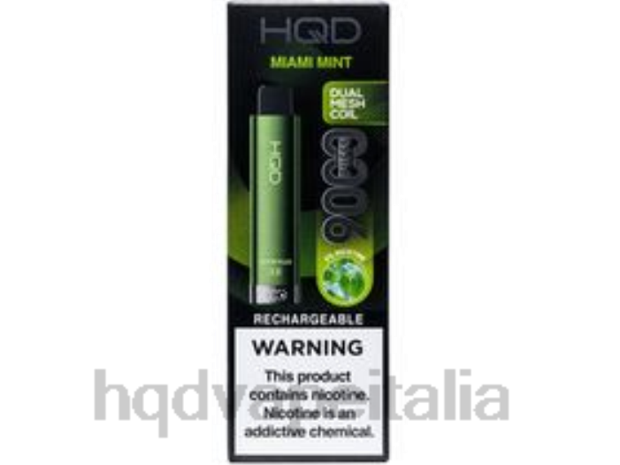 HQD Vape Roma | HQD CUVIE PLUS 2.0 monouso menta di miami PHJ6286