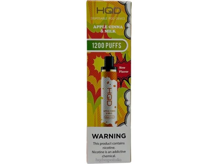HQD Vape Roma | HQD CUVIE PLUS monouso mela cannella e latte PHJ6126