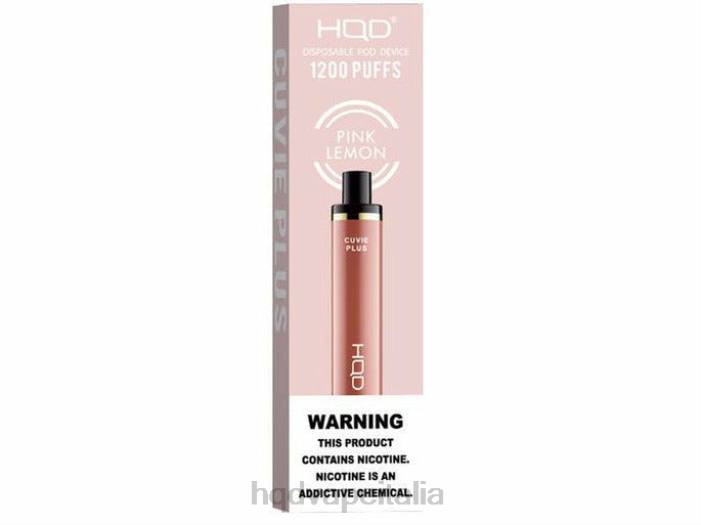 HQD Vapes For Sale | HQD CUVIE PLUS vaporizzatore usa e getta limone rosa PHJ6237