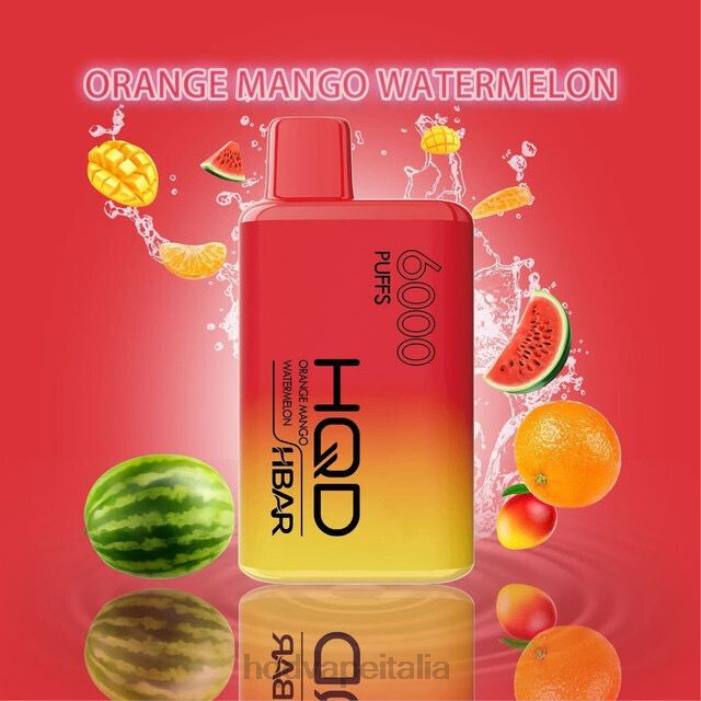 HQD Sigarette Prezzo | HQD HBAR 6000 sbuffi anguria mango arancione PHJ654