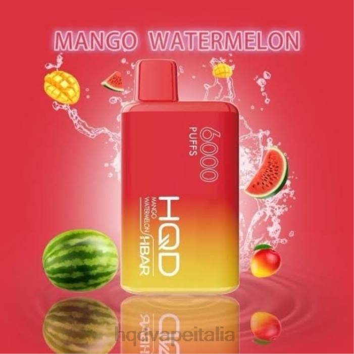 HQD Vape Online Shop | HQD HBAR 6000 sbuffi anguria mango PHJ655