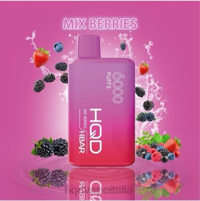 HQD Vape Price | HQD HBAR 6000 sbuffi bacche miste congelate PHJ650
